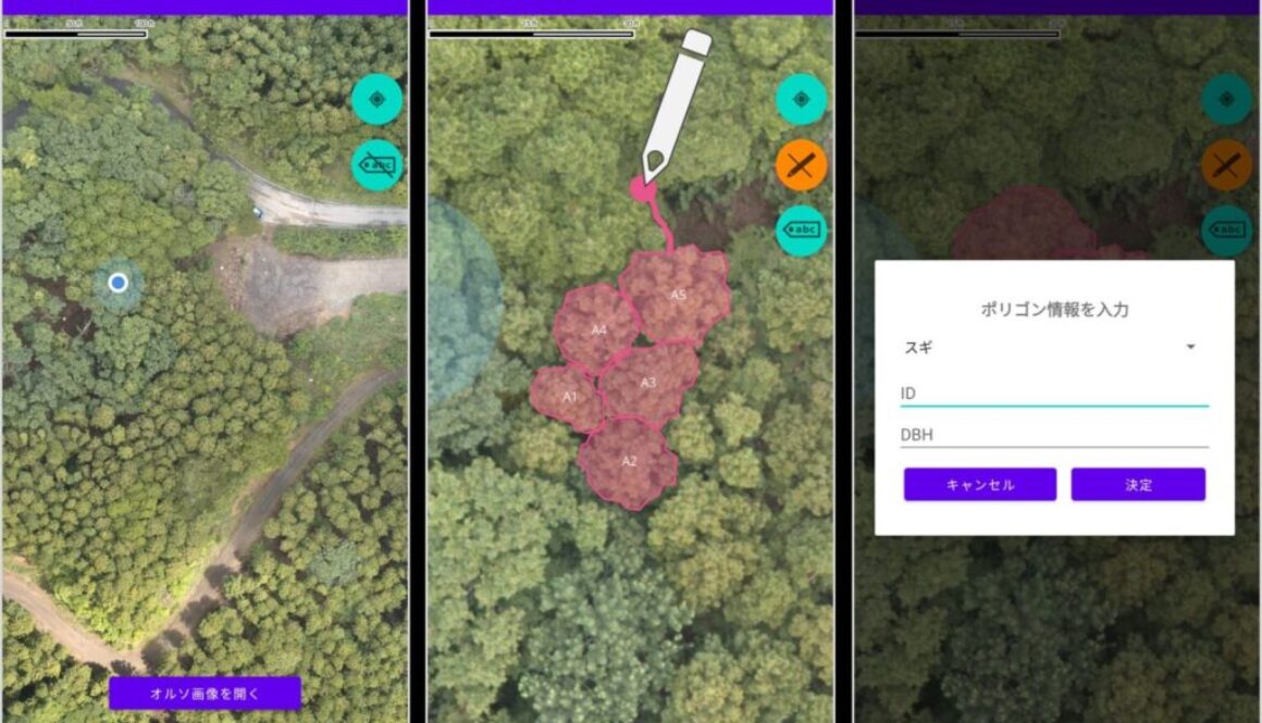 We have released “DF Walker”, a free application for field survey in forest